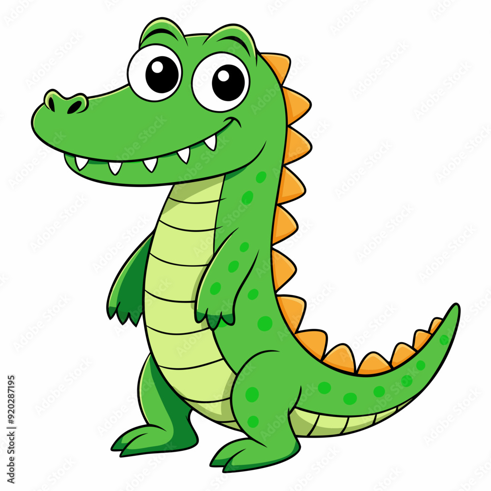 Fototapeta premium Crocodile art vector illustration