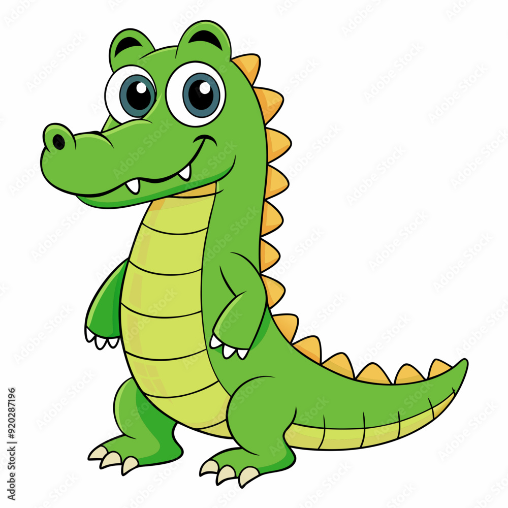 Obraz premium Crocodile art vector illustration