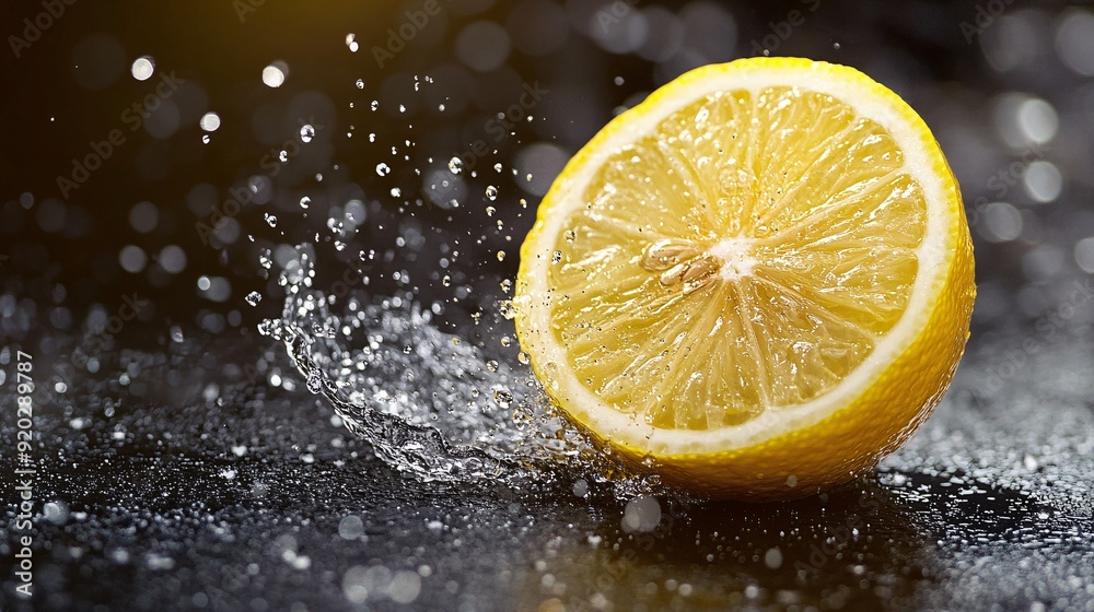 Fresh Lemon Splashing in Water Fresh Lemon Splashing in Water