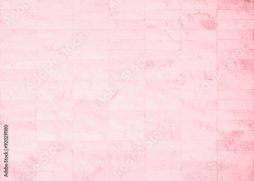 Abstract background of pink mosaic tiles. Texture for design. Colorful pastel ceramic wall and floor grid tiles abstract background.