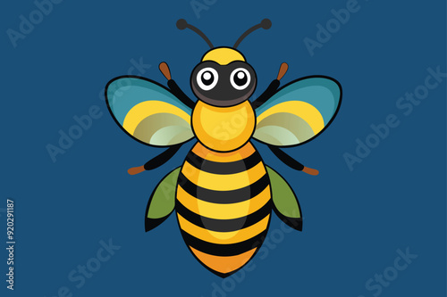 Bee vector art illustration