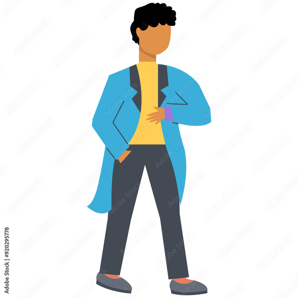 People Walking in Autumn Illustration in Cartoon Design Concept. Vector Character People Walking in Autumn Illustration in Cartoon Design Concept. Vector Character
