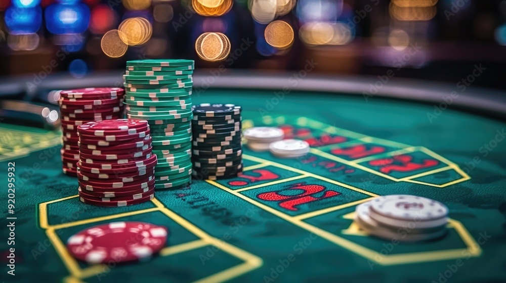 Fortunate Victory: Jackpot-Winning Hand on Casino Poker Table Fortunate Victory: Jackpot-Winning Hand on Casino Poker Table