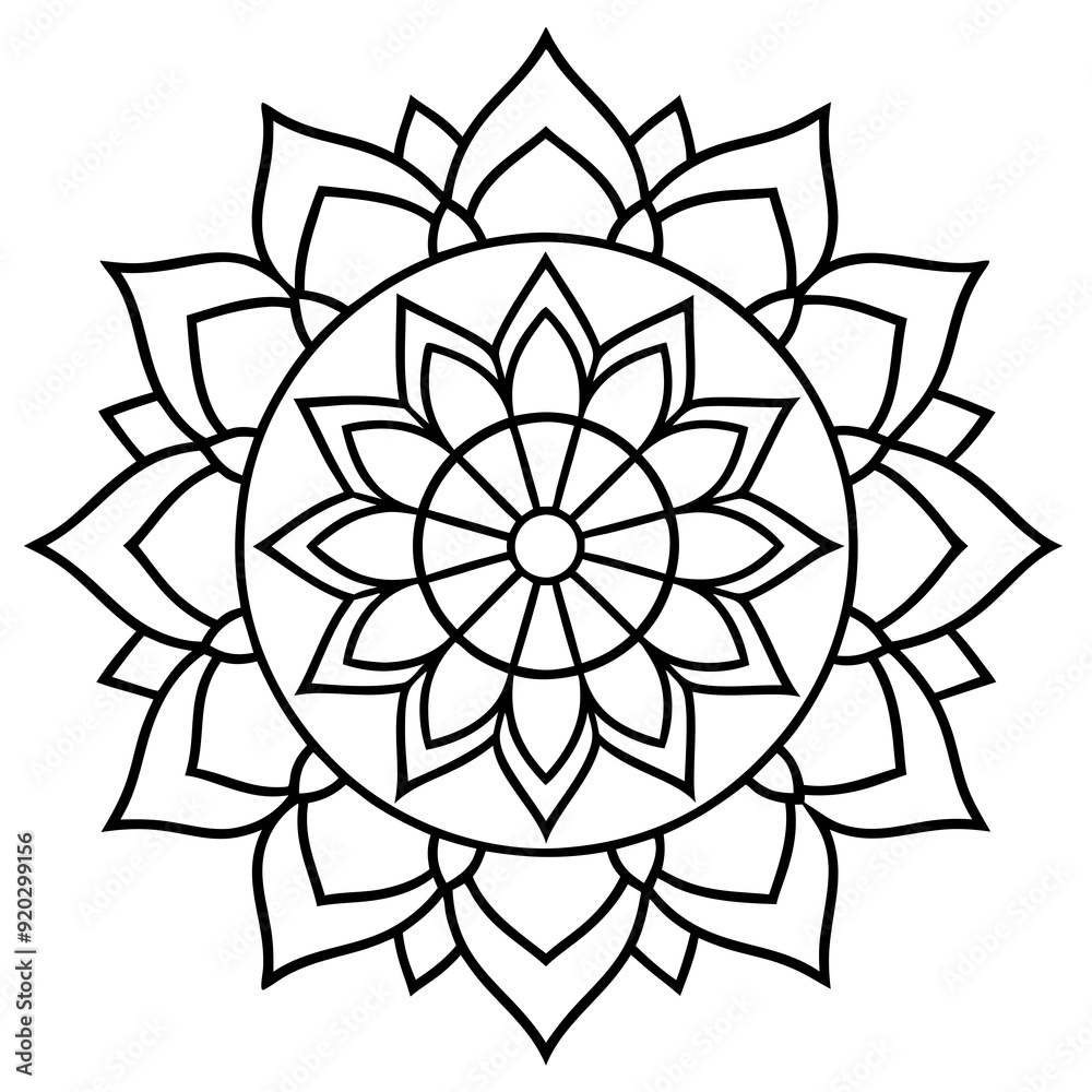 floral mandala design ornamental decorative element floral mandala design ornamental decorative element