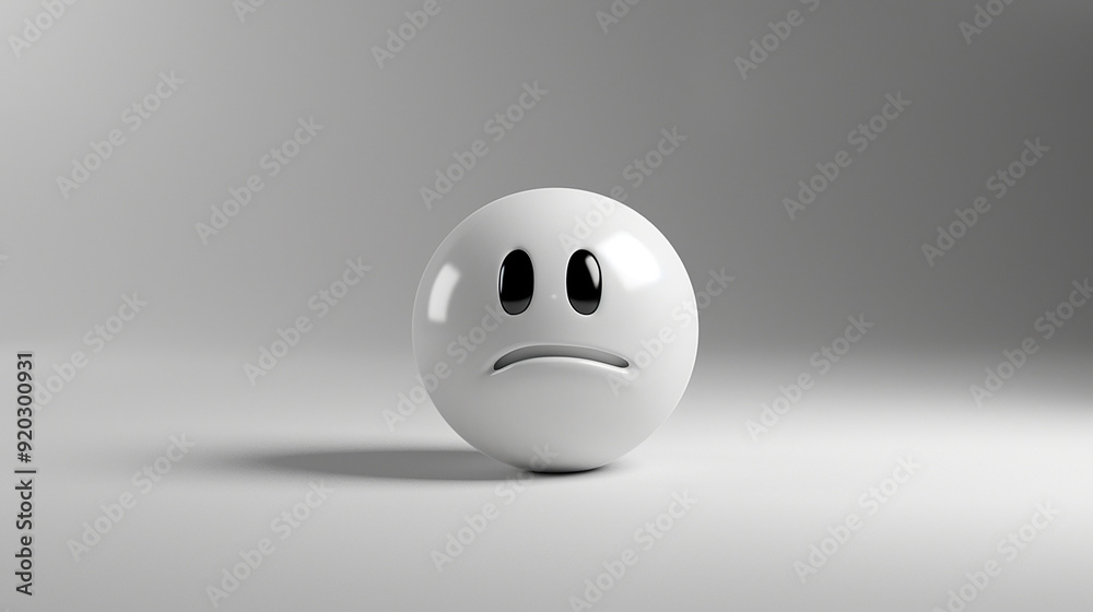 face icon with expression 3d rendering face icon with expression 3d rendering