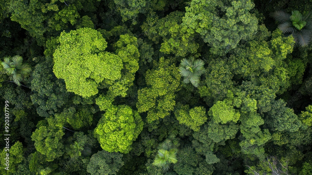 Aerial View of Lush Rainforest Canopy Aerial View of Lush Rainforest Canopy