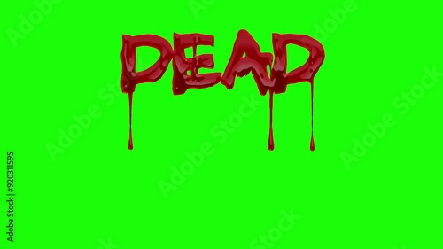 A spooky red title drenched in blood on a black background. Perfect for Halloween, it creates a scary and eerie atmosphere, ideal for haunted houses, horror events, parties, or spooky-themed projects.
