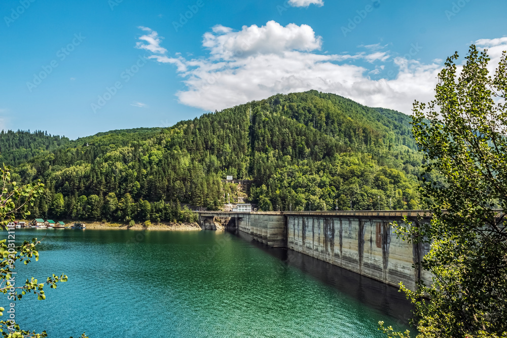 Fototapeta premium Bicaz Dam Barajul Bicaz Lake - Eastern Carpathians - Romania - Europe