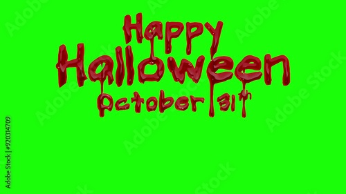 A spooky red title drenched in blood on a black background. Perfect for Halloween, it creates a scary and eerie atmosphere, ideal for haunted houses, horror events, parties, or spooky-themed projects.