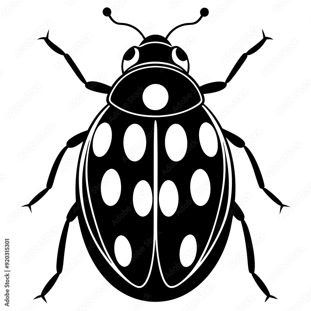 Beetle icon silhouette vector art illustration Beetle icon silhouette vector art illustration