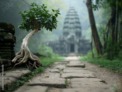 Exploring the Magical Ruins of Angkor Wat in Cambodia s Lush Jungle Landscape photo