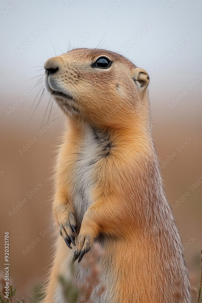 Fototapeta premium A detailed close-up of a python slithering through the underbrush, side view, the scales catching the light as it moves.