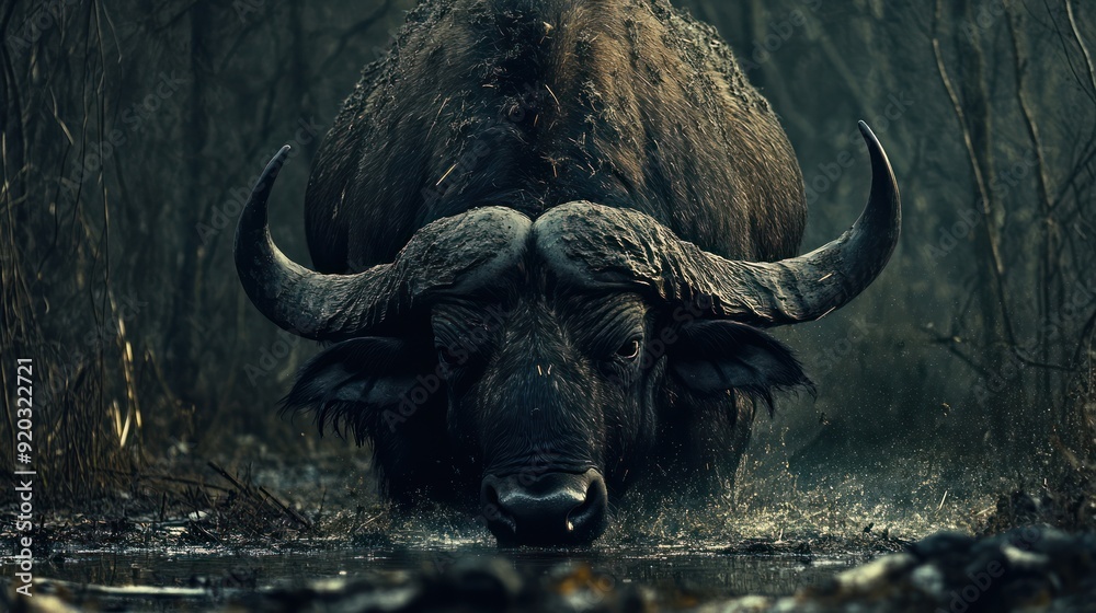 Naklejka premium African Buffalo in the Wild