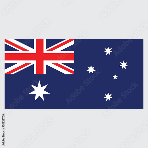 Australian flag vector image, suitable for print and online media