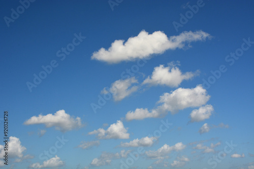 Clear Blue sky with white cloud