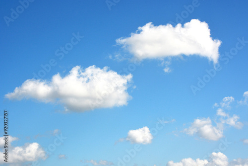 Clear Blue sky with white cloud