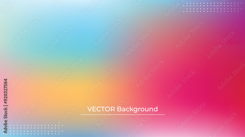 Smooth and blurry colorful gradient mesh background. Modern bright rainbow colors. Easy editable soft colored vector banner template. Premium quality Smooth and blurry colorful gradient mesh background. Modern bright rainbow colors. Easy editable soft colored vector banner template. Premium quality