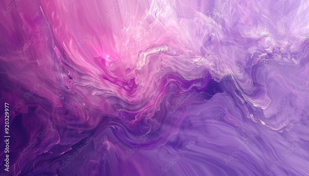Colorful abstract swirls in shades of purple and pink create a dreamy effect Colorful abstract swirls in shades of purple and pink create a dreamy effect