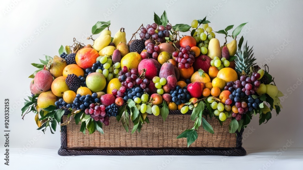 Fruit box isolated. Generative AI Fruit box isolated. Generative AI