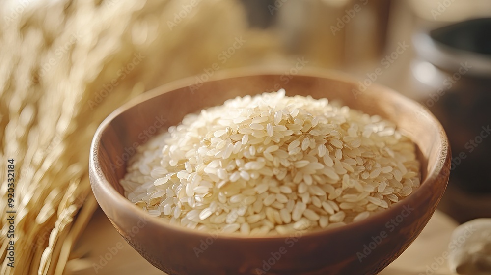Genmai, Brown Rice, Unpolished. Generative AI Genmai, Brown Rice, Unpolished. Generative AI
