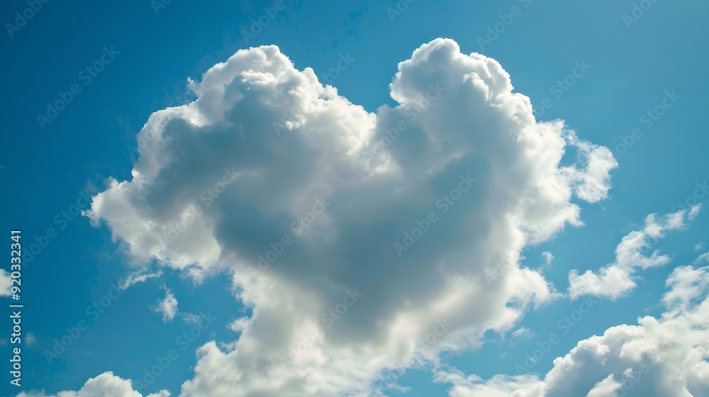 Cloud Shaped Like Heart: A fluffy cloud in the shape of a heart drifting across the sky.
Cloud Shaped Like Heart: A fluffy cloud in the shape of a heart drifting across the sky.
