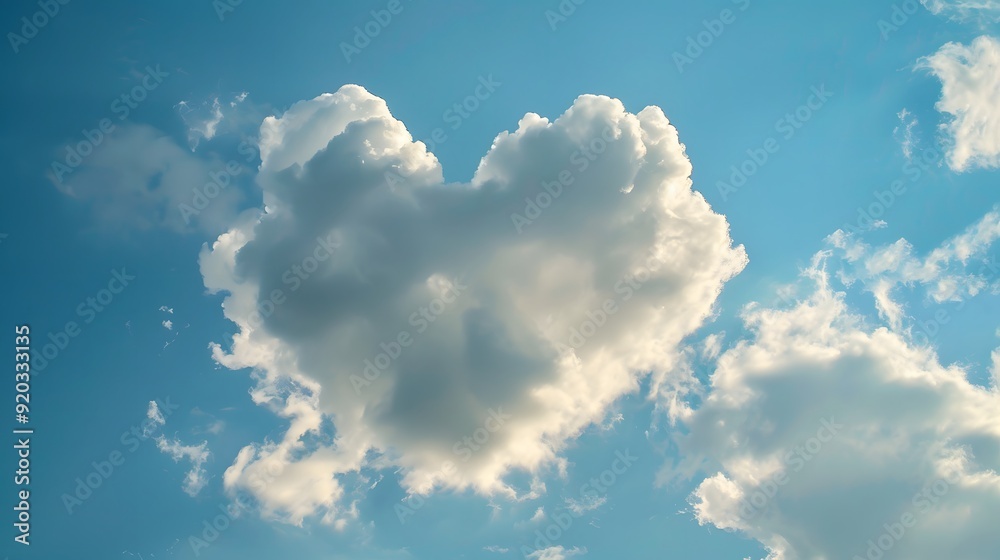 Cloud Shaped Like Heart: A fluffy cloud in the shape of a heart drifting across the sky.
Cloud Shaped Like Heart: A fluffy cloud in the shape of a heart drifting across the sky.
