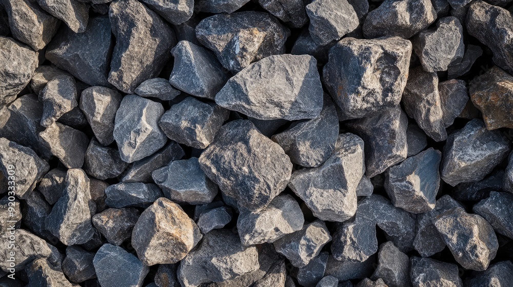 Grey stone rubble background. Generative AI Grey stone rubble background. Generative AI