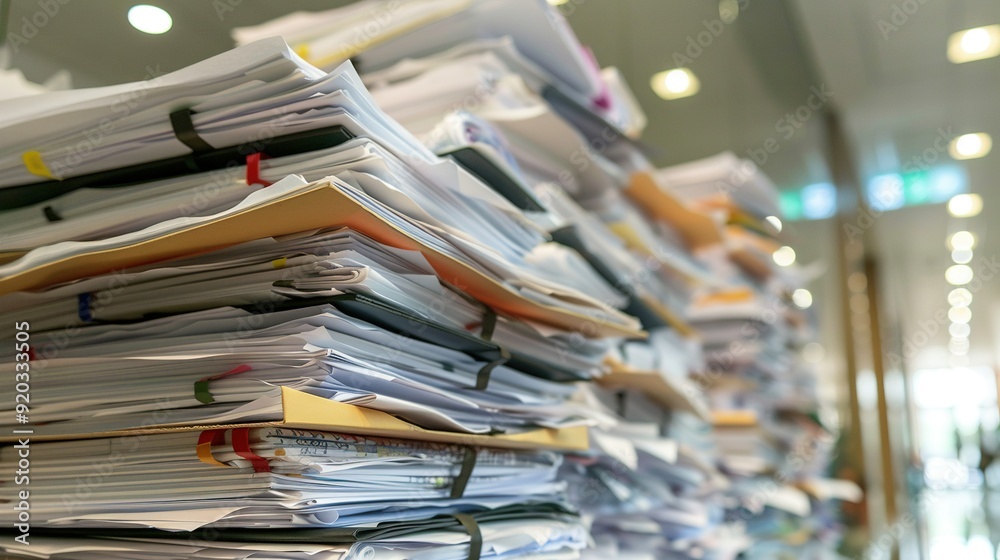 Stack of Business Documents and Papers Stack of Business Documents and Papers