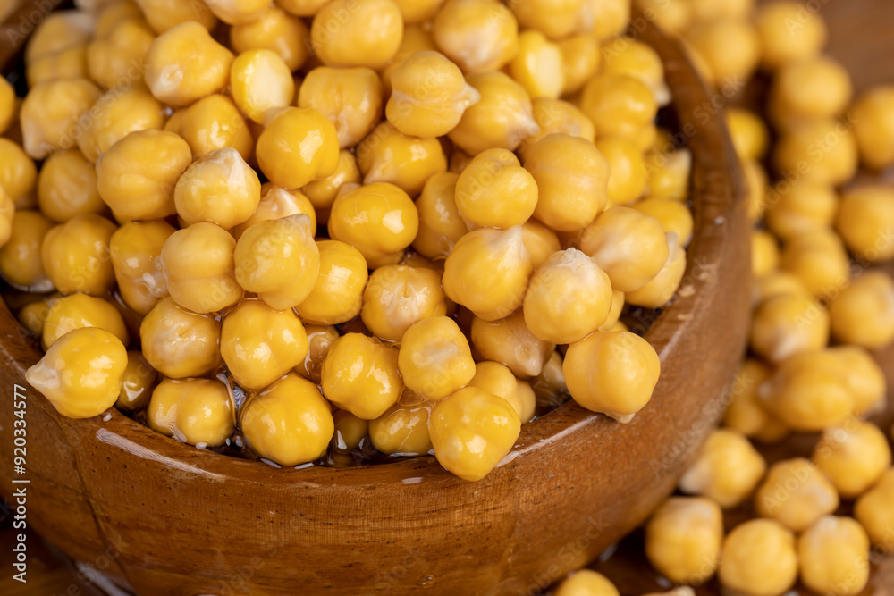 chickpeas porridge with honey during cooking chickpeas porridge with honey during cooking