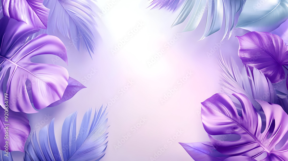 A vibrant, abstract background featuring purple and blue leaves with a soft gradient. A vibrant, abstract background featuring purple and blue leaves with a soft gradient.