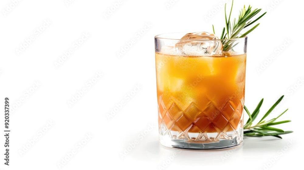 Delicious cocktail isolated white background Generative AI Delicious cocktail isolated white background Generative AI