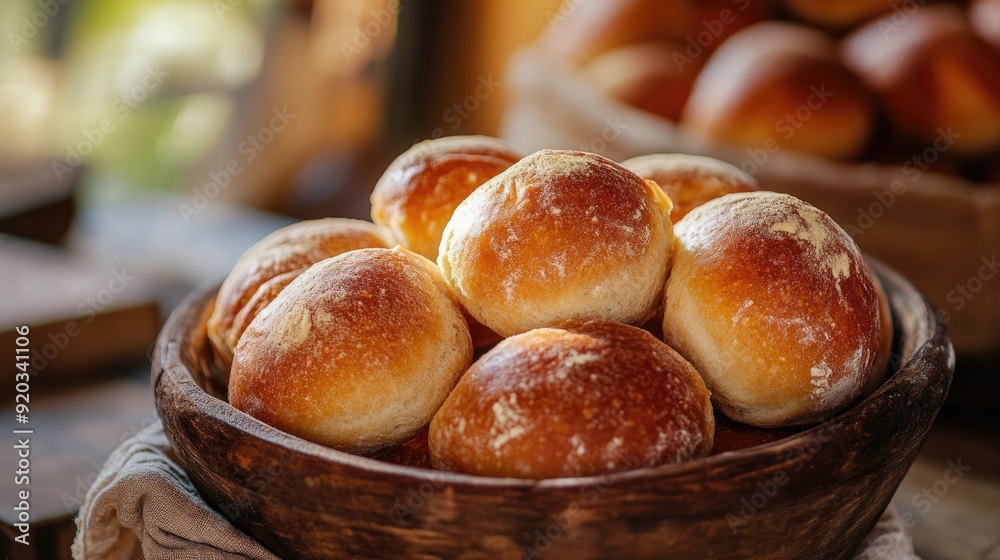 Salami rolls bakery bowl. Generative AI Salami rolls bakery bowl. Generative AI