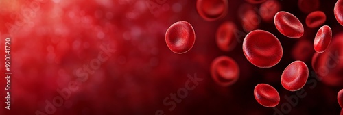 Wallpaper Mural Red blood cells, medical red banner Torontodigital.ca