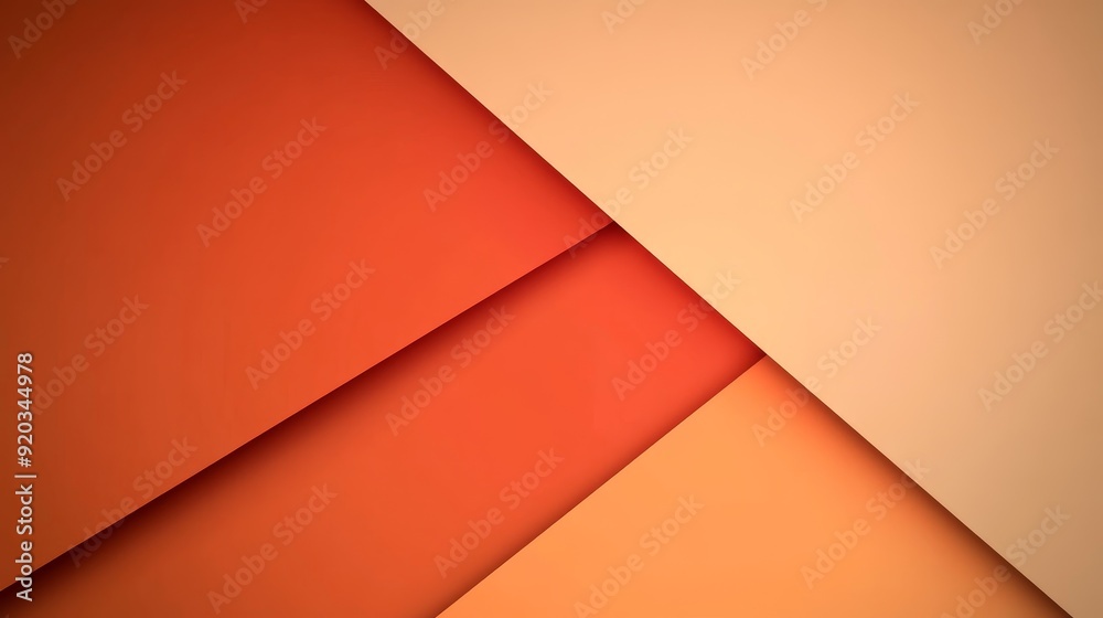 A minimalistic abstract design featuring overlapping layers in warm shades of orange and peach. A minimalistic abstract design featuring overlapping layers in warm shades of orange and peach.