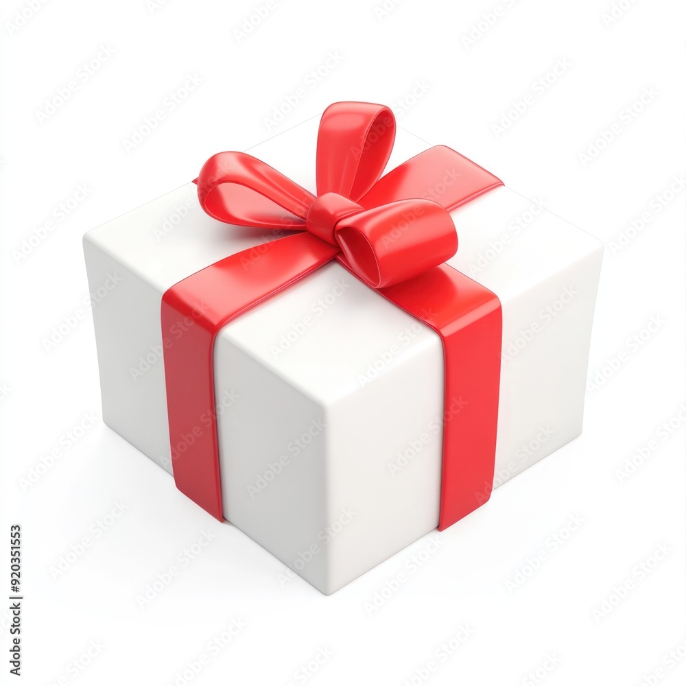 Gift Box with Red Ribbon Gift Box with Red Ribbon