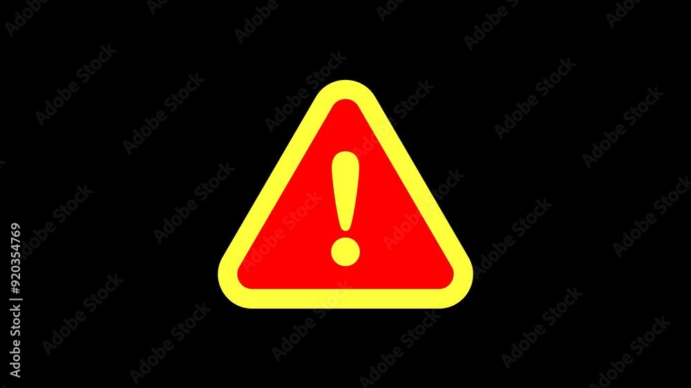 Triangle warning sign exclamation mark on transparent background Triangle warning sign exclamation mark on transparent background