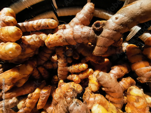 curcuma root background