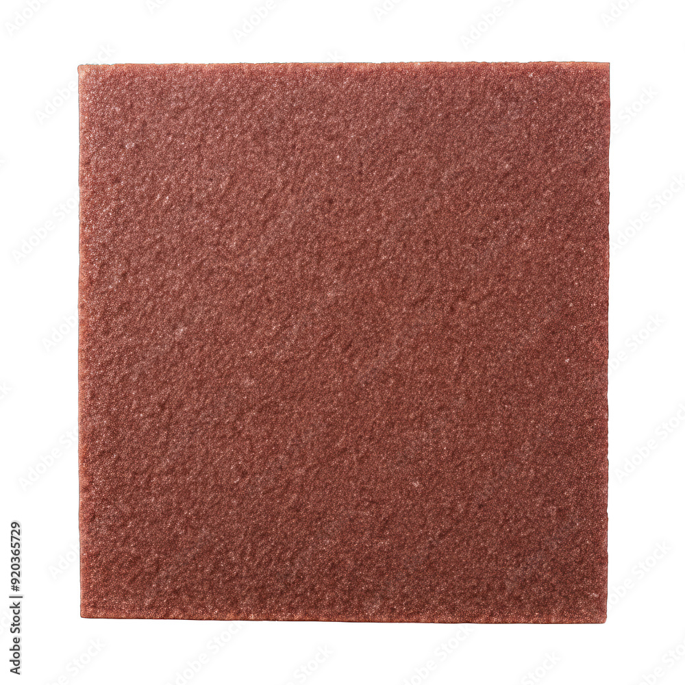 Fototapeta premium Sandpaper top view isolated on transparent background
