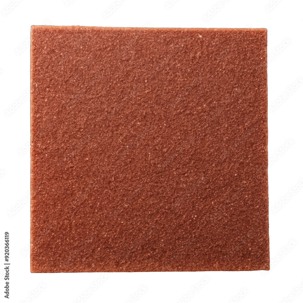 Fototapeta premium Sandpaper top view isolated on transparent background