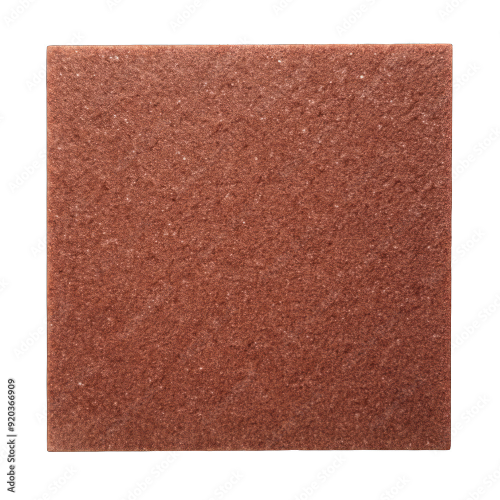 Fototapeta premium Sandpaper top view isolated on transparent background