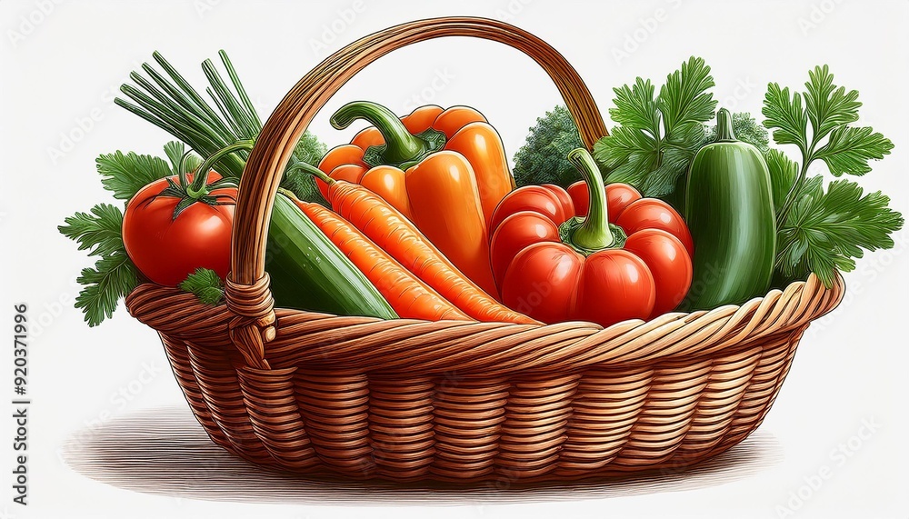 basket of vegetables basket of vegetables