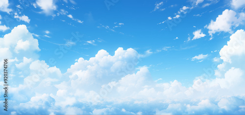 blue sky with clouds