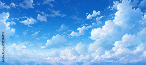 blue sky with clouds