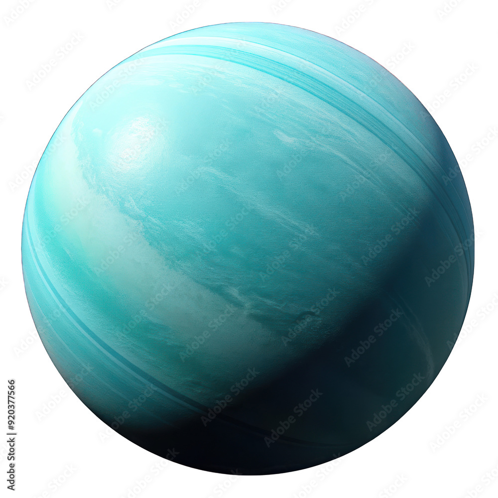 Uranus planet on isolated on transparent background Uranus planet on isolated on transparent background