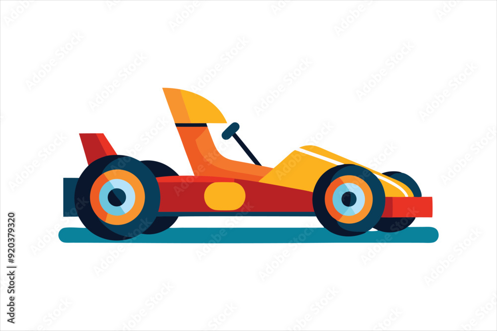 go kart vehicle vector artwork illustration go kart vehicle vector artwork illustration