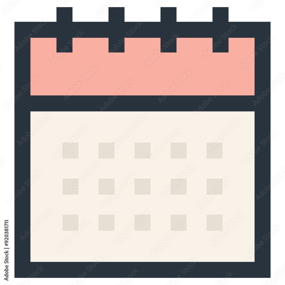 Calendar icon isolated on white background Calendar icon isolated on white background