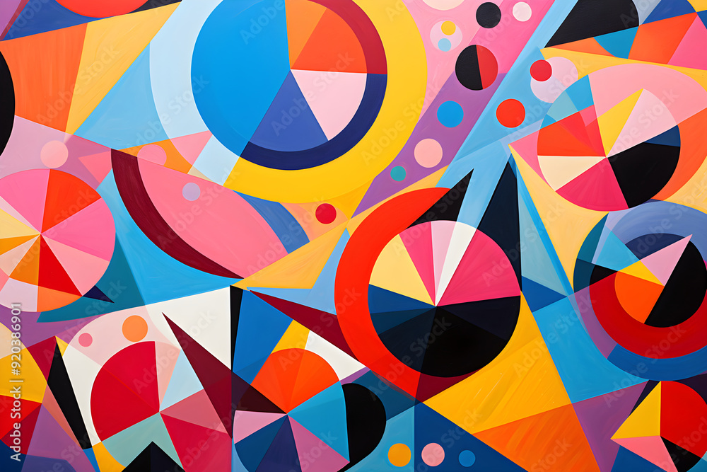 Confluence of Geometric Patterns: An Explosion of Triangles and Concentric Circles Confluence of Geometric Patterns: An Explosion of Triangles and Concentric Circles
