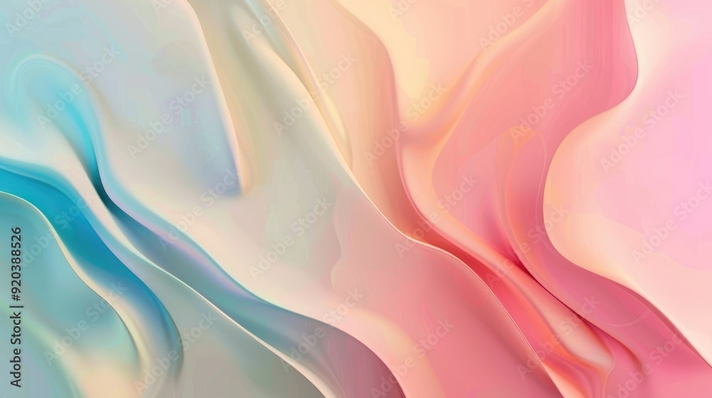 Obraz premium Pastel digital screen template with abstract color gradient for web design