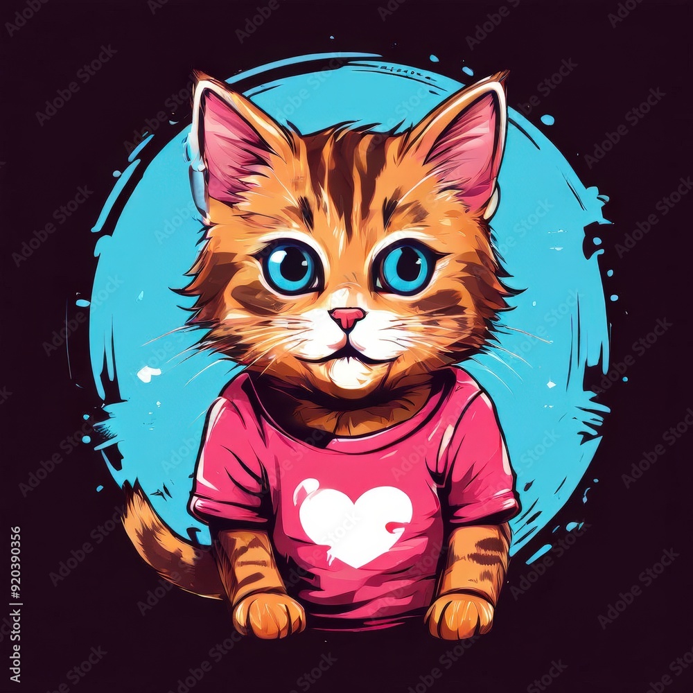 Fototapeta the AI Image Generator, cartoon cat