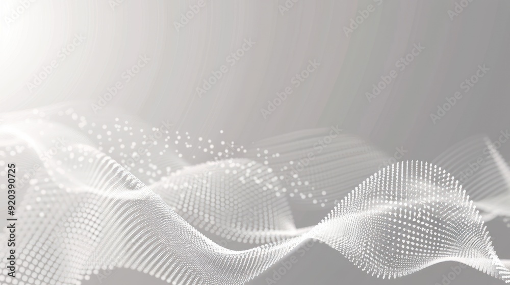 Abstract Gray and White Digital Wave Background Abstract Gray and White Digital Wave Background